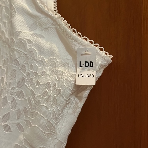 NWT Victoria’s Secret PINK The Cinched Corset Top White/Ivory Size L DD - Picture 10 of 13